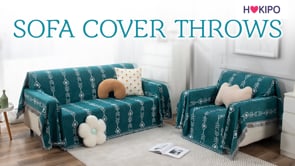 Thick, Soft and Pet Friendly Chenille Sofa Cover Throw, Yellow Floral