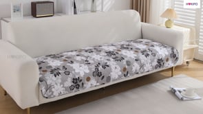 Water Repellent Sofa Seat Mat for 1/2/3 Seater - Multicolor Abstract Geometry