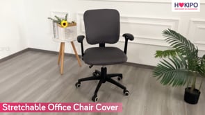 HOKIPO 140gsm Stretchable Office Chair Cover, Burgundy