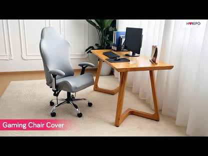 Gaming Chair Cover Stretchable Computer Rotating Chair Seat Covers Slipcover, Grey