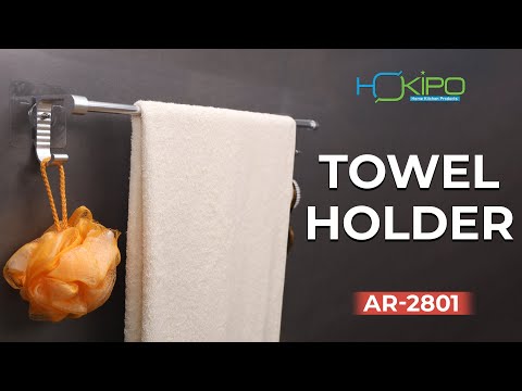 Latest Stainless Steel Wall Mounted Bathroom Towel Holder | HOKIPO