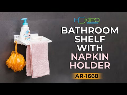 Buy white colour plastic 2 soap stand with towel rod & hook 
