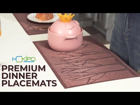 PVC Dining Table Mats, Brown Tree