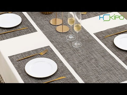 PVC Dining Table Mats, Ash Grey