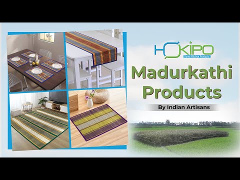 Handmade Madurkathi River Grass Dining Table Mats, Red