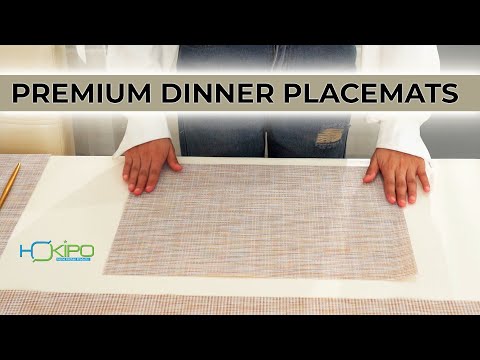 PVC Dining Table Mats, Beige