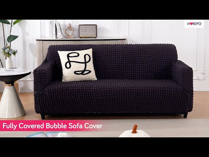 Aria Nova Elastic 280 GSM Stretchable Bubble Sofa Cover, Tropical Teal