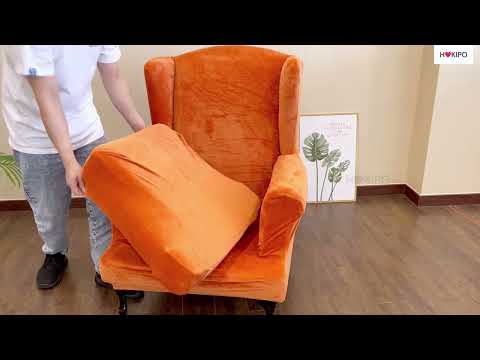HOKIPO Video Guide on How to Use the Premium Velvet Wing Chair Cover