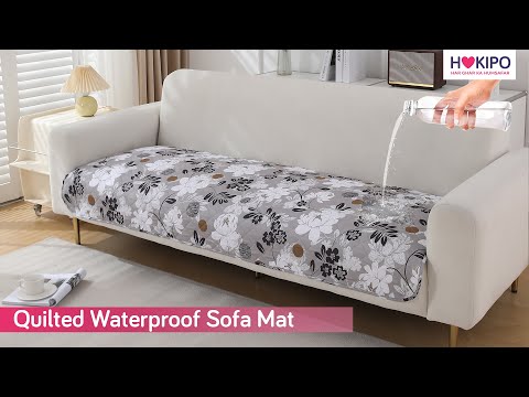 Water Repellent Sofa Seat Mat for 1/2/3 Seater - Multicolor Abstract Geometry