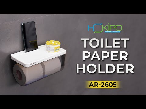 Latest wall mounted fully covered toilet roll holder | HOKIPO