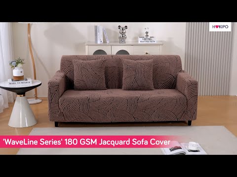 Buy WaveLine Series Jacquard Sofa Cover - HOKIPO | Har Ghar ka Humsafar