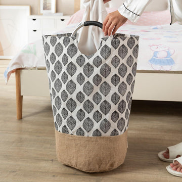 Printed Laundry Basket Clothes Hamper with Handles - HOKIPO | Har Ghar ka Humsafar