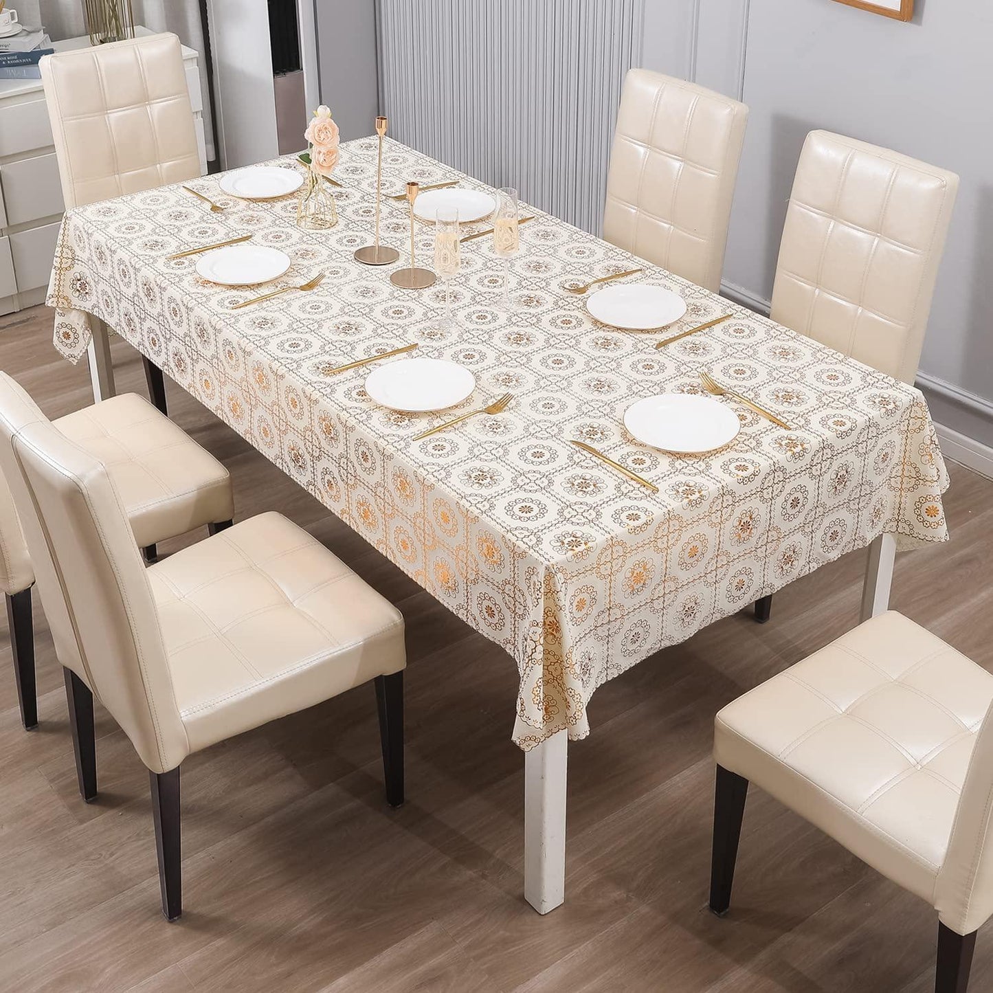 PVC Dining Table Cover - HOKIPO | Har Ghar ka Humsafar