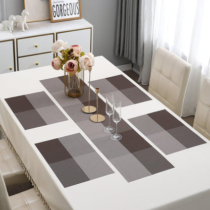 PVC Dining Table Mats, Brown - HOKIPO | Har Ghar ka Humsafar