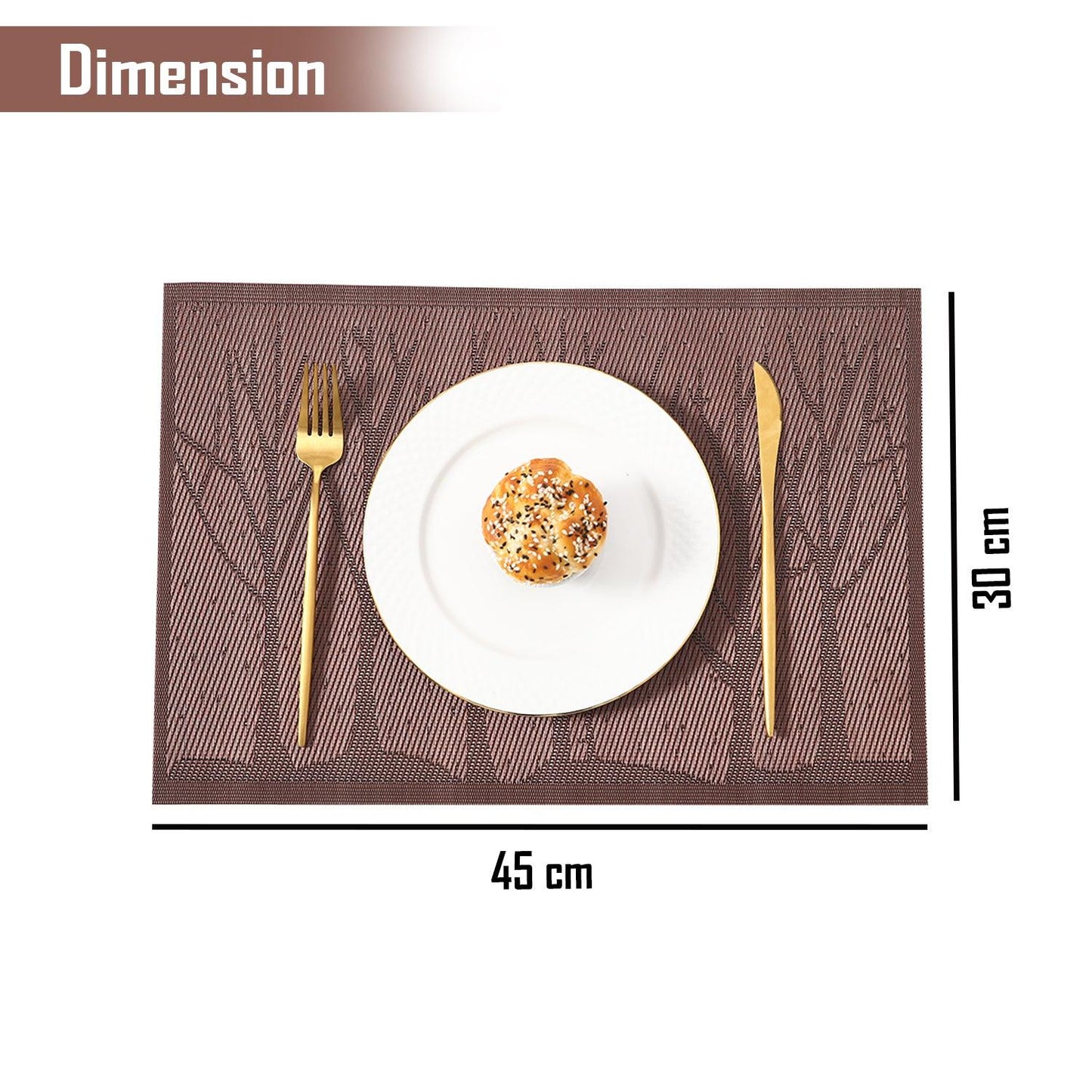 PVC Dining Table Mats, Brown Tree - HOKIPO | Har Ghar ka Humsafar