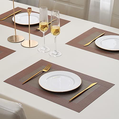 PVC Dining Table Mats, Metallic - HOKIPO | Har Ghar ka Humsafar