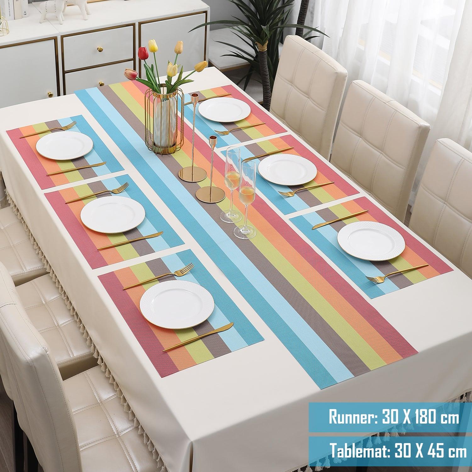 PVC Dining Table Mats, Multicolour - HOKIPO | Har Ghar ka Humsafar