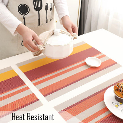 PVC Dining Table Mats, Multicolour - HOKIPO | Har Ghar ka Humsafar