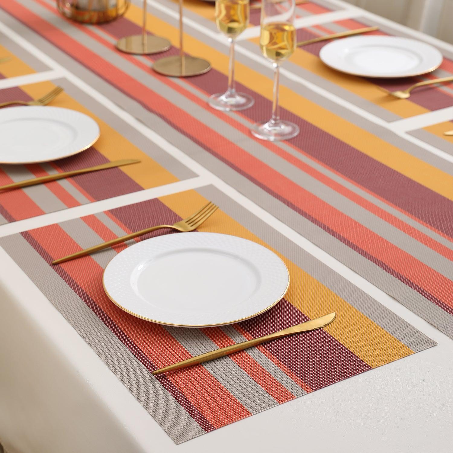 PVC Dining Table Mats, Multicolour - HOKIPO | Har Ghar ka Humsafar