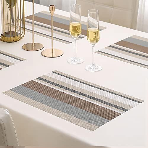 PVC Dining Table Mats, Multicolour - HOKIPO | Har Ghar ka Humsafar