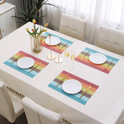 PVC Dining Table Mats, Multicolour - HOKIPO | Har Ghar ka Humsafar