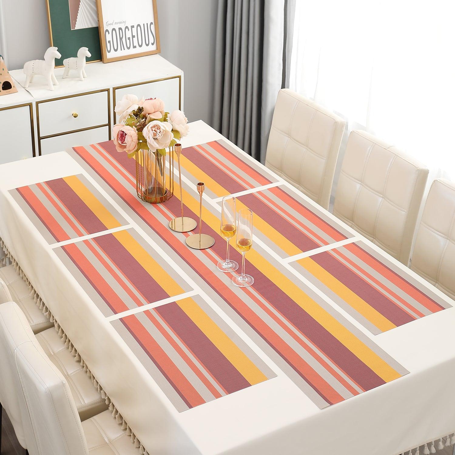 PVC Dining Table Mats, Multicolour - HOKIPO | Har Ghar ka Humsafar