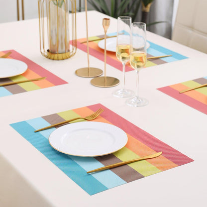 PVC Dining Table Mats, Multicolour - HOKIPO | Har Ghar ka Humsafar