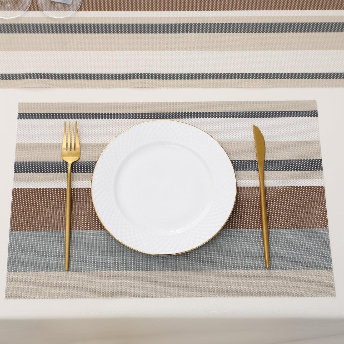 PVC Dining Table Mats, Multicolour - HOKIPO | Har Ghar ka Humsafar