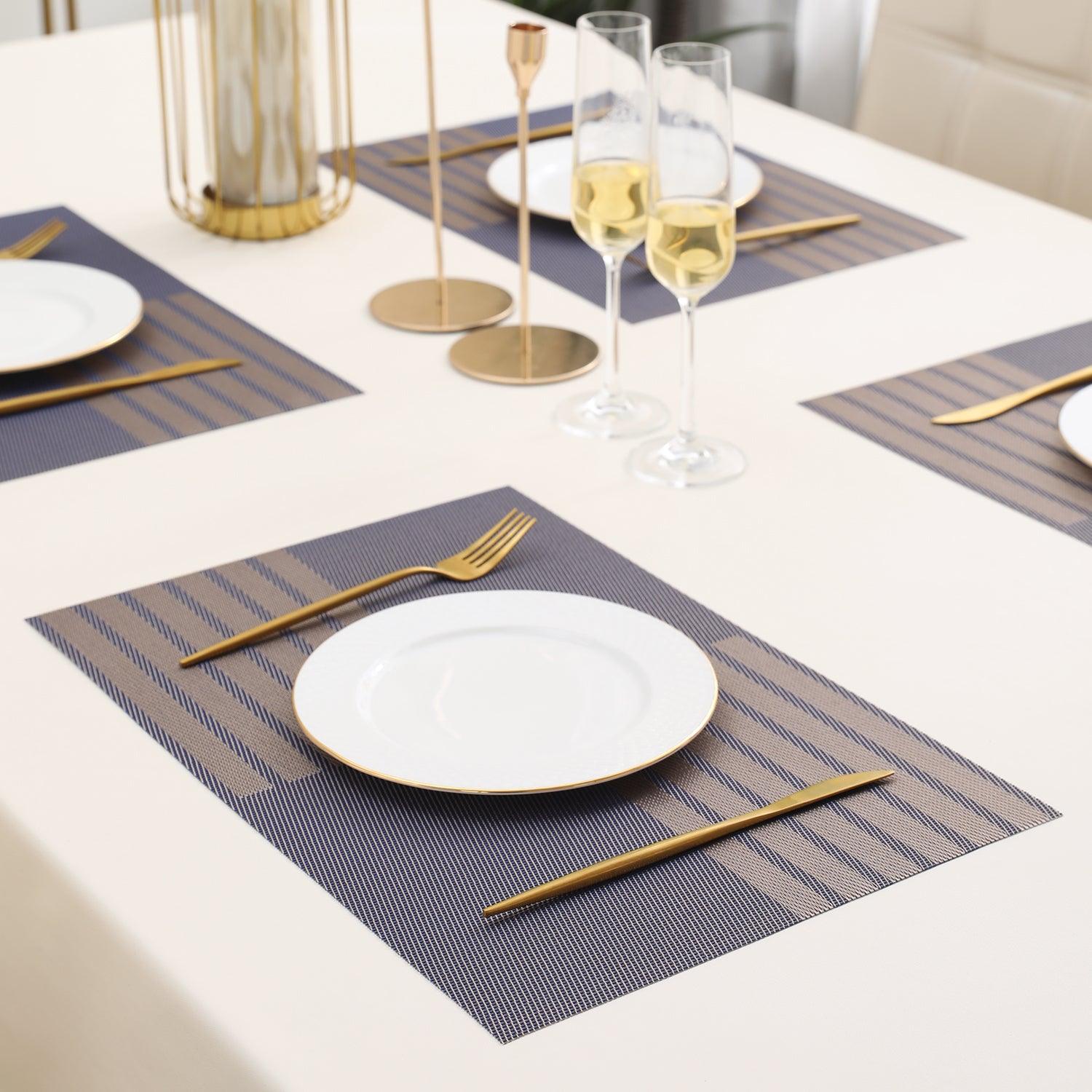 PVC Dining Table Mats, Violet - HOKIPO | Har Ghar ka Humsafar