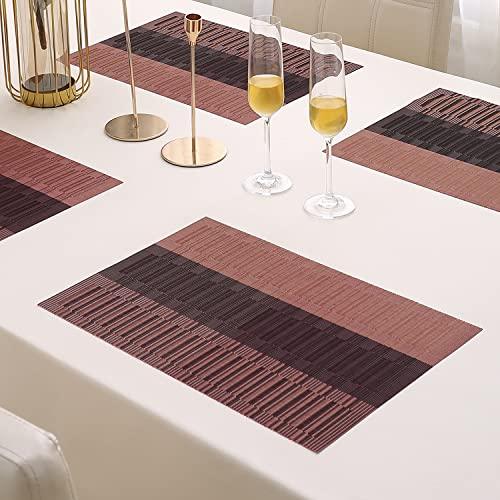 PVC Dining Table Mats, Wine - HOKIPO | Har Ghar ka Humsafar