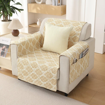 Ogee Ivory Printed premium sofa chair covers
