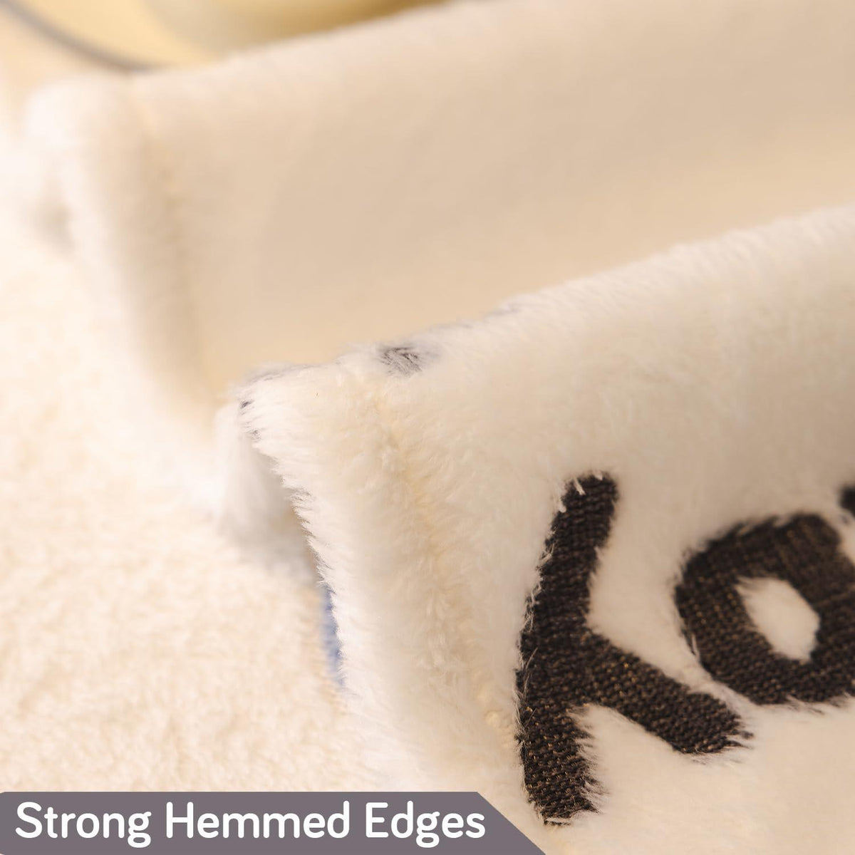 Baby Bear Premium Velvet Plush Sofa Throw Available for 1/2/3 seater sofas | HOKIPO