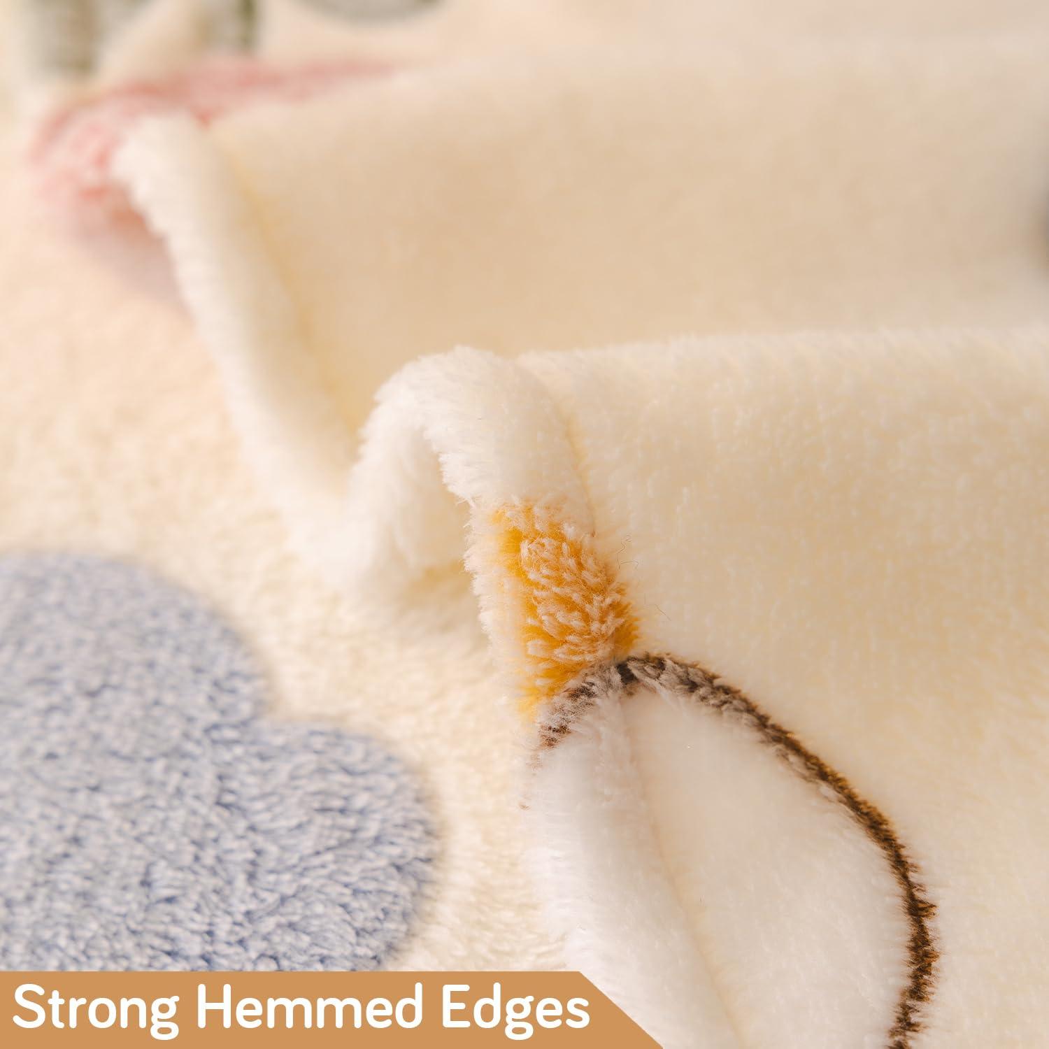 Soft and Cozy Fully Covered Velvet Plush Sofa Throw for 1/2/3 - Seater, Bunny Rabbit - HOKIPO | Har Ghar ka Humsafar