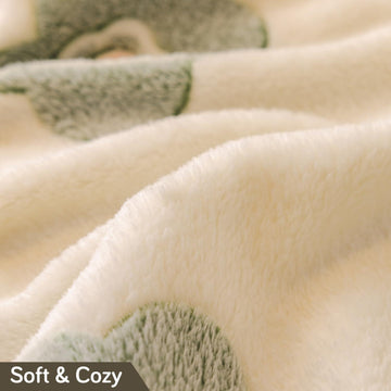 Soft and Cozy Fully Covered Velvet Plush Sofa Throw for 1/2/3 - Seater, Pink Bear - HOKIPO | Har Ghar ka Humsafar