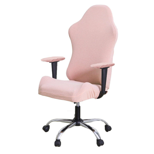 Stretchable Jacquard Elastic Gaming Chair Cover, Pink - HOKIPO | Har Ghar ka Humsafar