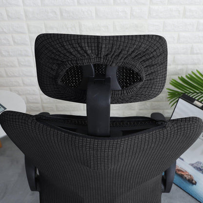 Office Chair Covers, Black - HOKIPO | Har Ghar ka Humsafar