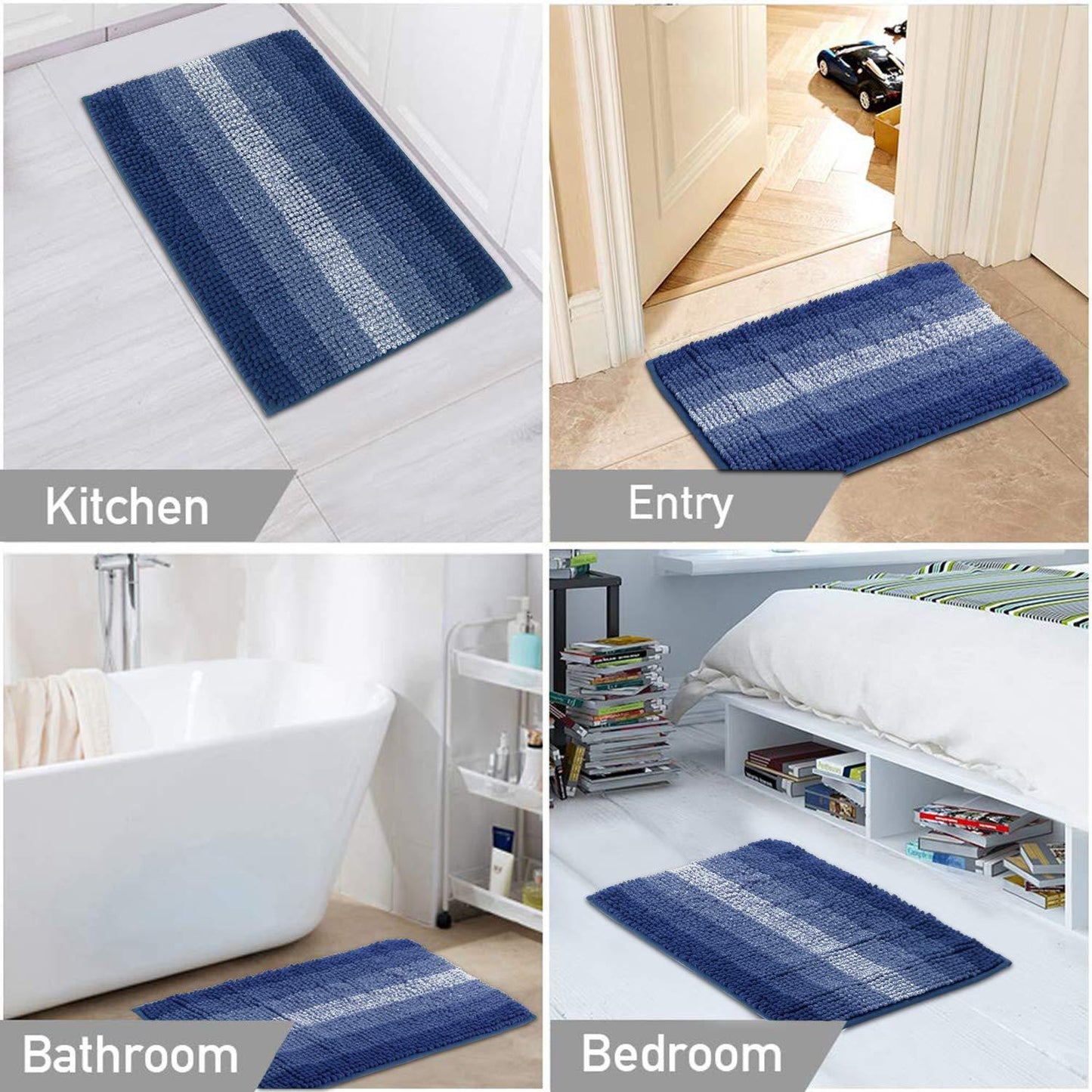 Super Absorbent Soft Bathroom Mat - HOKIPO | Har Ghar ka Humsafar