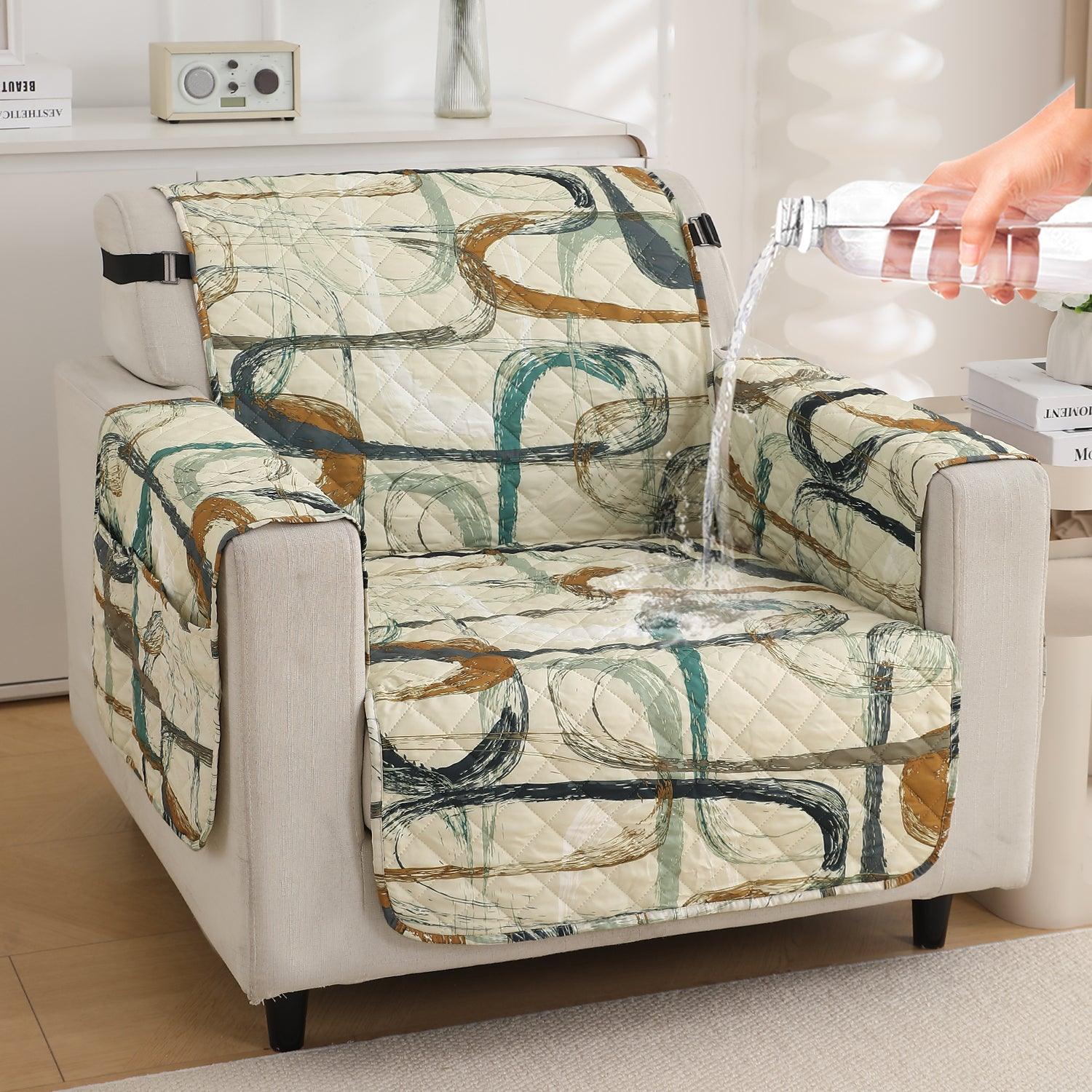 Fabric Padded Sofa Arm Covers Arm Rest Armchair Covers With