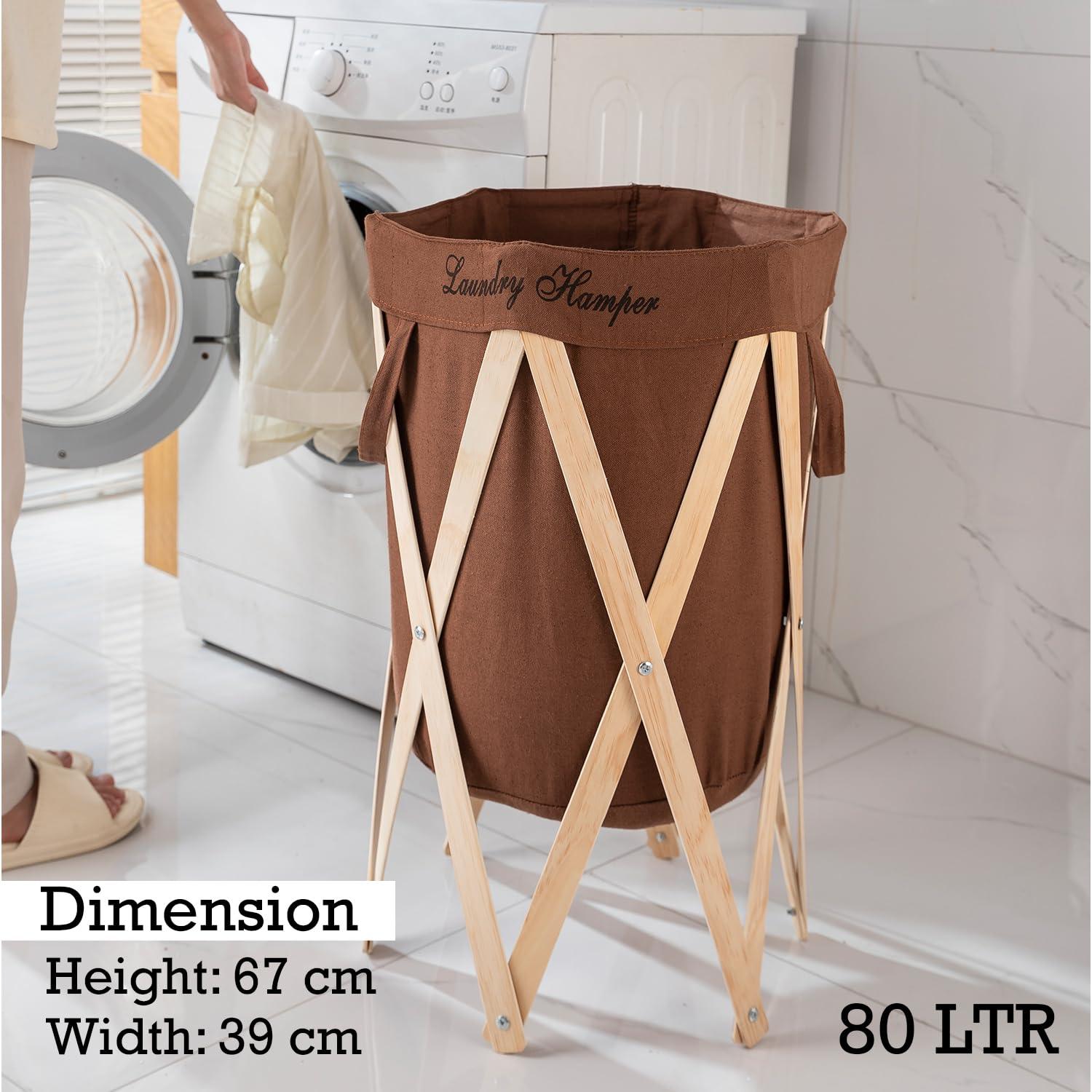 X - Frame Laundry Basket Hamper - HOKIPO | Har Ghar ka Humsafar